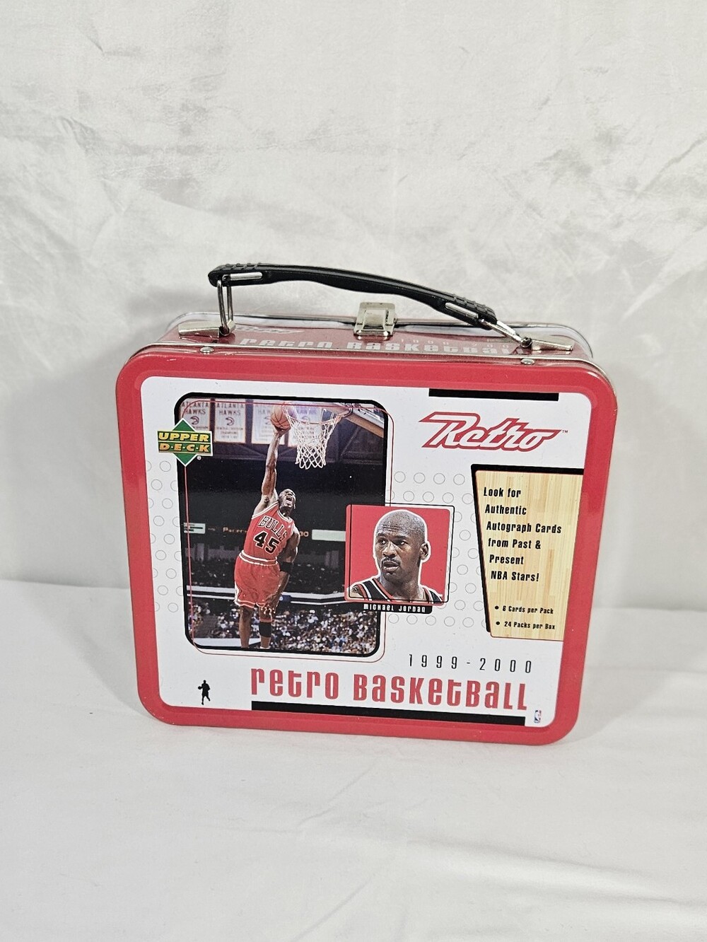 Upper Deck Retro Basketball Tin Lunchbox - Red #270